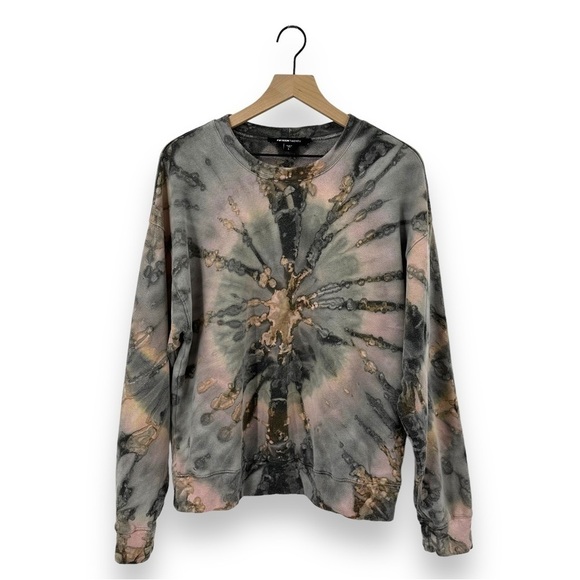 Fifteen Twenty Tie Dye 100% Organic Cotton Crew Neck Sweatshirt Size Large - Picture 1 of 6